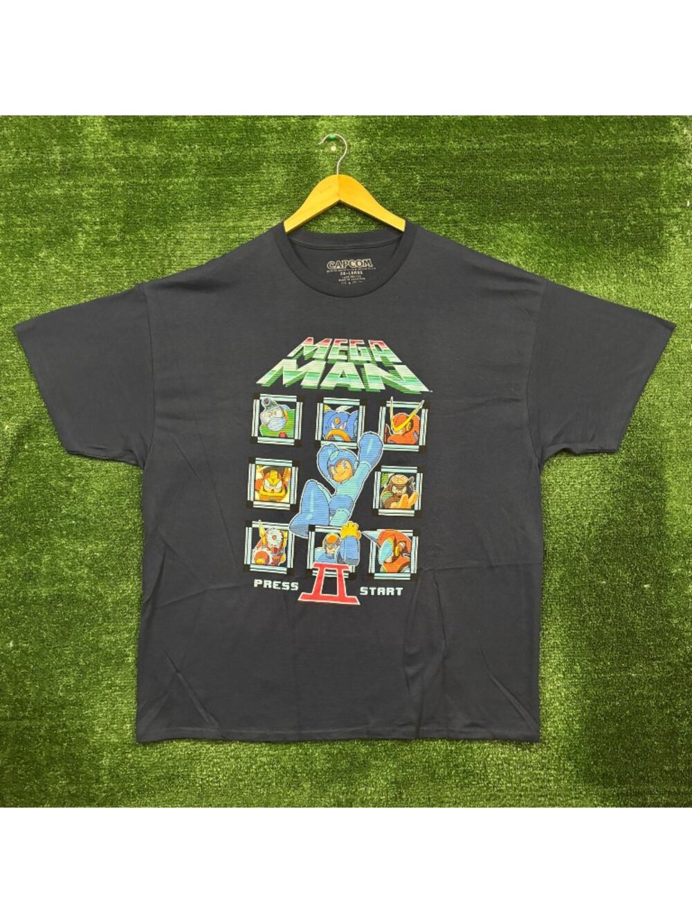 Capcom Mega Man II Video Game Poster T-Shirt Size 2XL